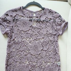 Lace lilac shirt (S)